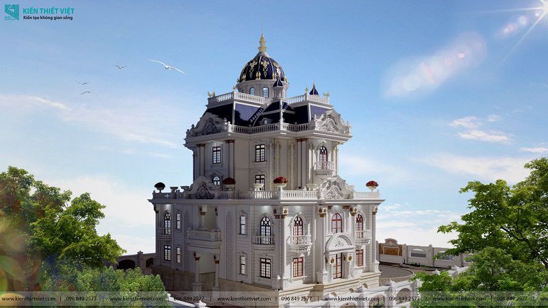 Thiết kế biệt thự cổ điển châu âu (7)