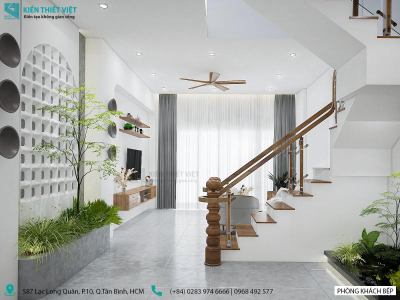 Phòng khách kết hợp với bếp (6)