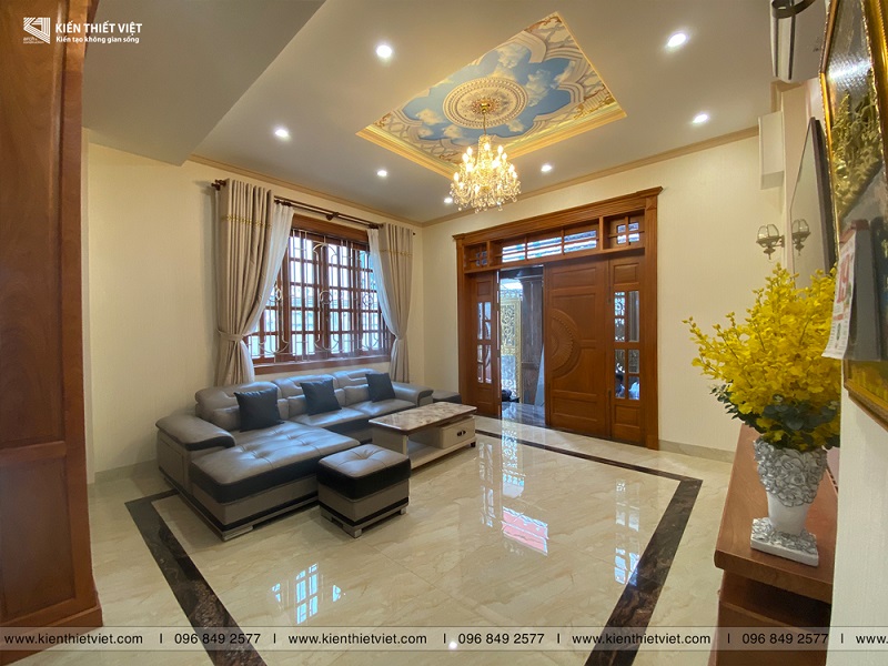 Phòng khách biệt thự tân cổ điển (9)