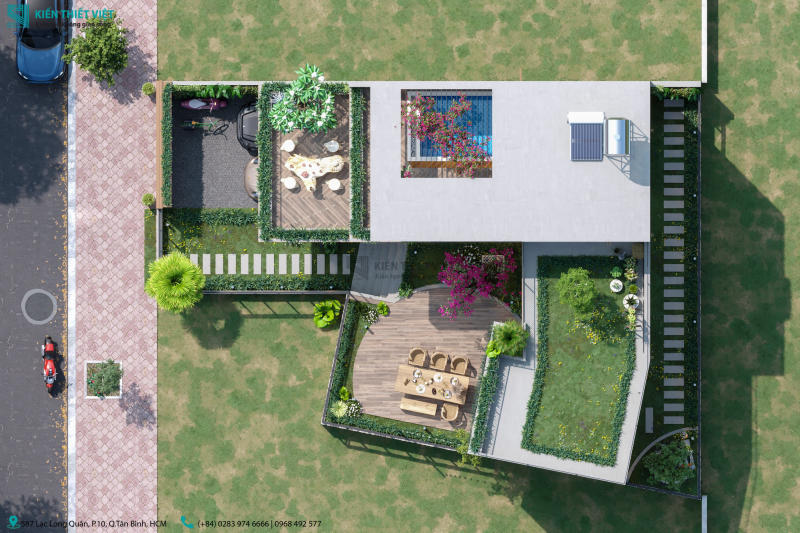 Thiết kế biệt thự hiện đại 230m2 (4)