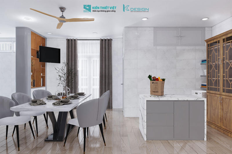 Thiết kế nội thất phòng khách + bếp (15)
