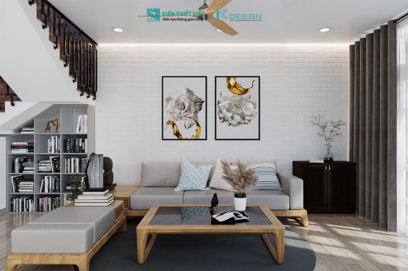 Thiết kế nội thất phòng khách + bếp (9)