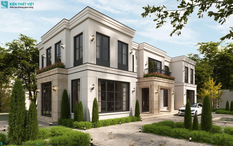 Biệt thự tân cổ điển 1 trệt 1 lầu (1)