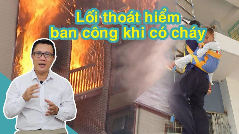 Cách làm lối thoát hiểm cho ban công nhà ống khi có cháy