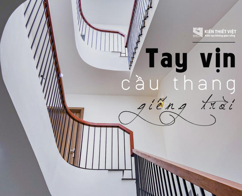 Tay vịn cầu thang giếng trời