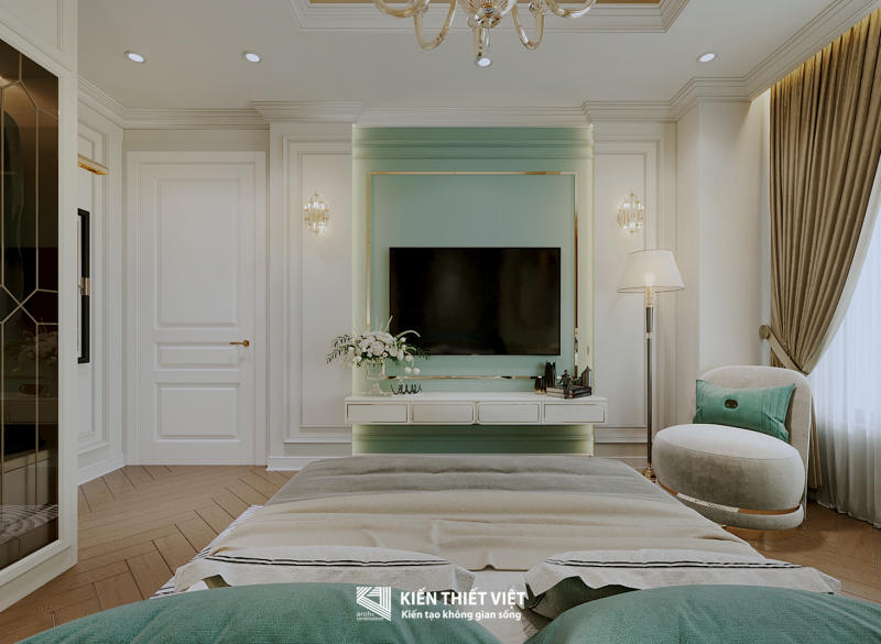 Thiết kế nội thất căn hộ tân cổ điển Phú Mỹ Hưng (10)