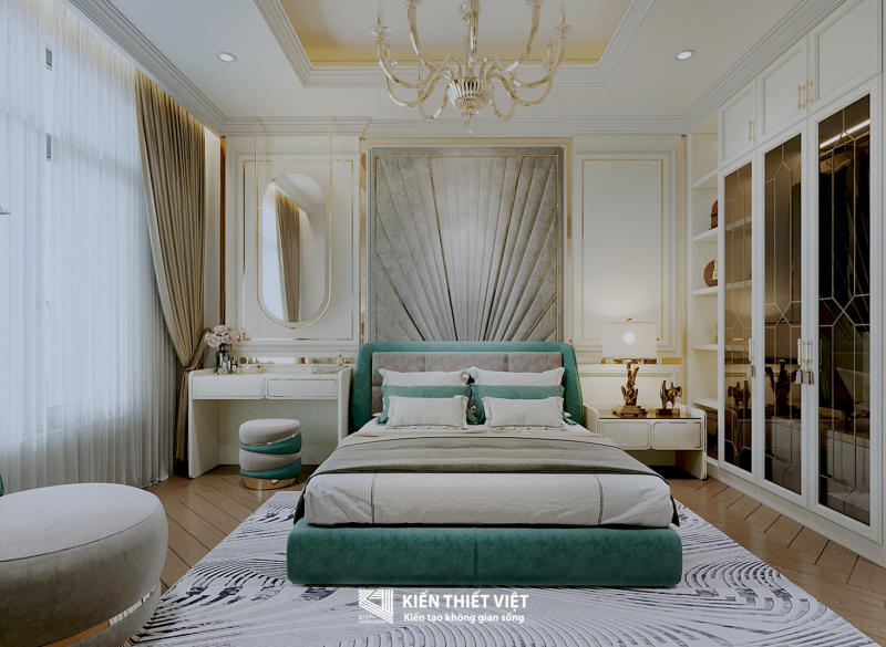 Thiết kế nội thất căn hộ tân cổ điển Phú Mỹ Hưng (8)