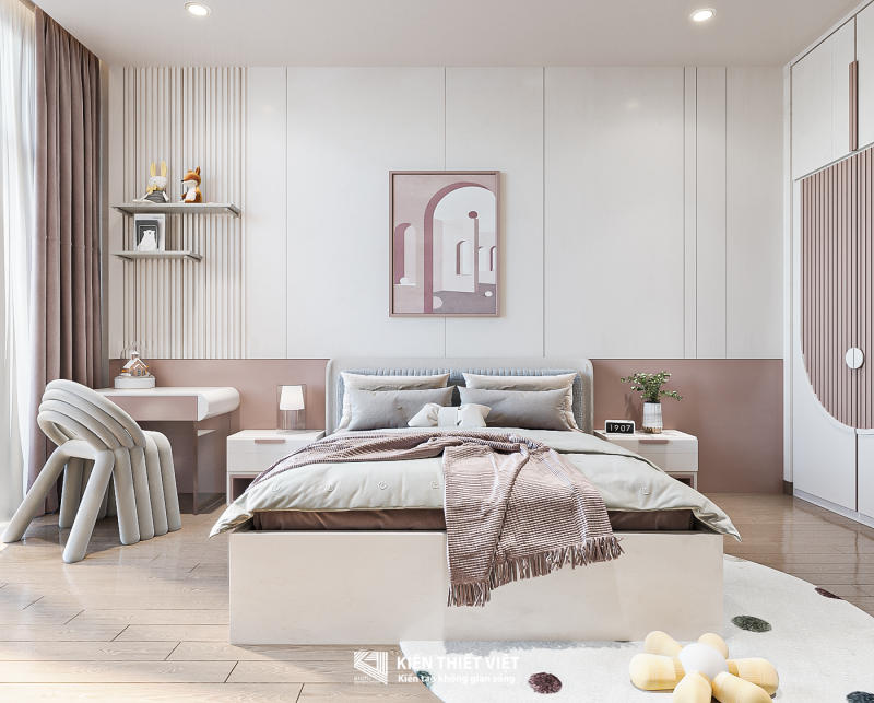 Thiết kế nội thất phòng ngủ – Nội thất phòng ngủ bé gái (19)