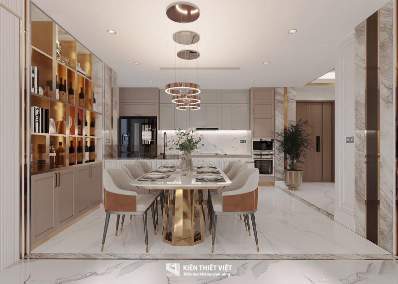 Thiết kế nội thất phòng khách bếp (5)