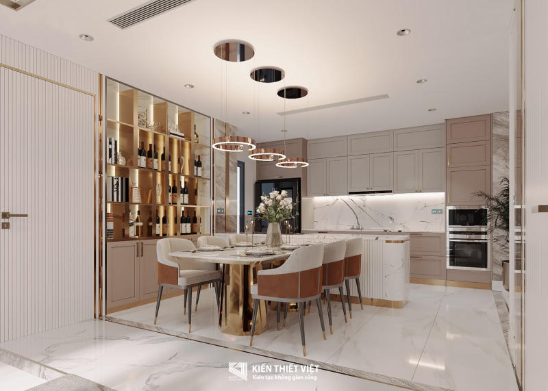 Thiết kế nội thất phòng khách bếp (6)