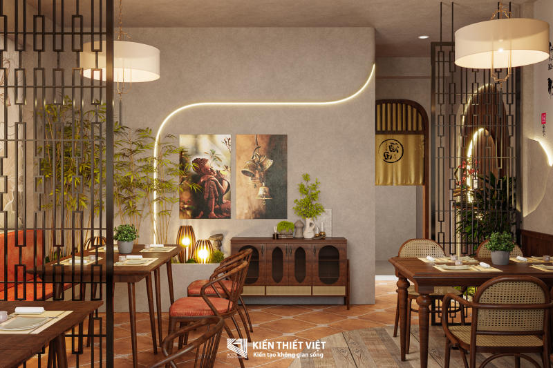 Thiết kế nội thất nhà hàng chay (6)