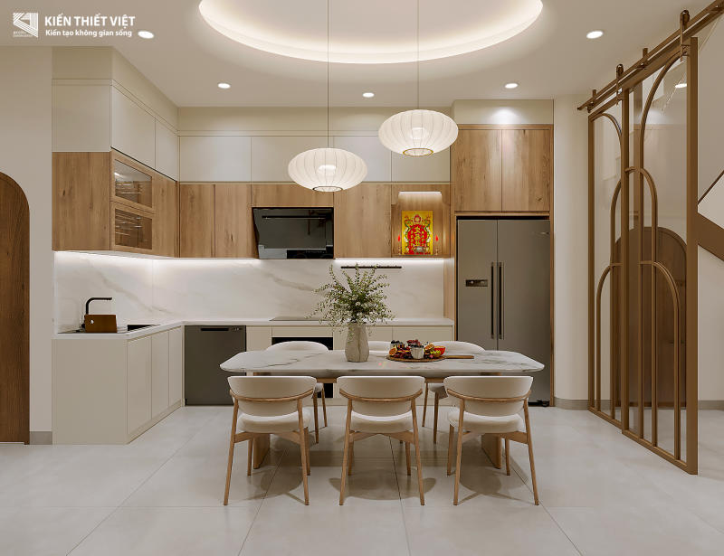 Thiết kế nội thất phòng khách – bếp (11)