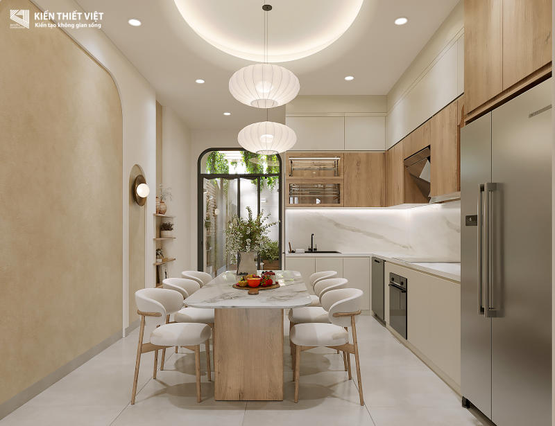 Thiết kế nội thất phòng khách – bếp (12)