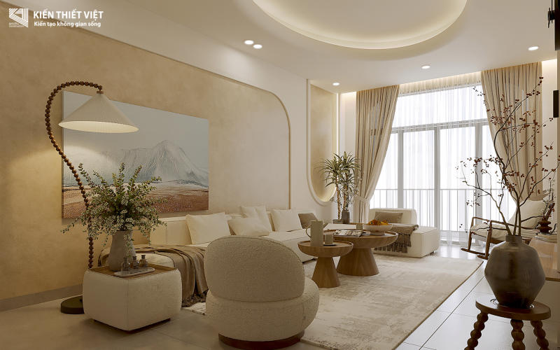 Thiết kế nội thất phòng khách – bếp (5)