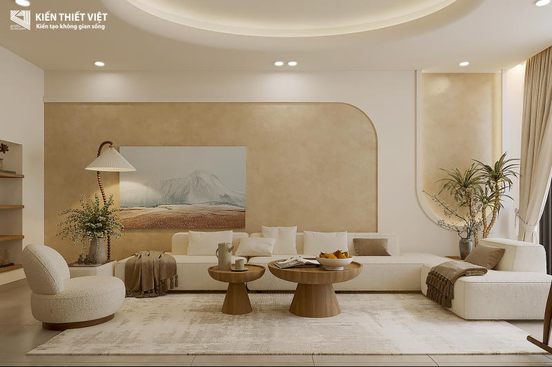 Thiết kế nội thất phòng khách – bếp (2)