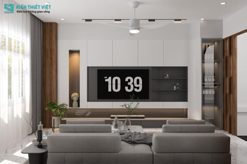 Thiết kế nội thất phòng khách – bếp (6)