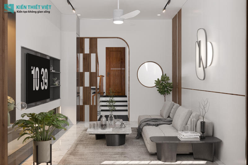 Thiết kế nội thất phòng khách – bếp (4)