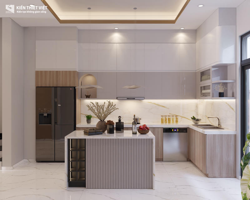 Thiết kế nội thất phòng Khách – Bếp (11)