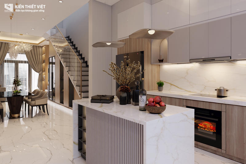 Thiết kế nội thất phòng Khách – Bếp (8)