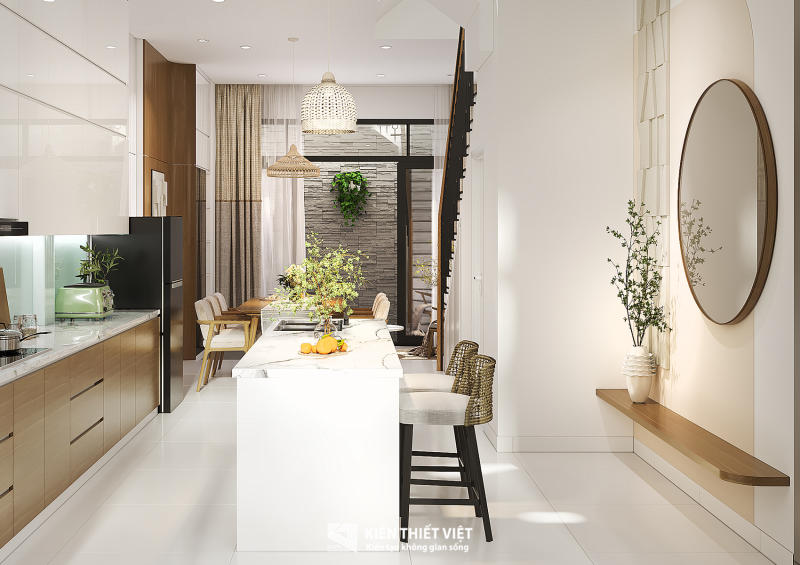 Thiết kế nội thất phòng khách bếp (6)