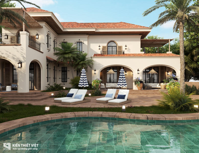 thiết kế biệt thự Santorini (Địa Trung Hải) (3)