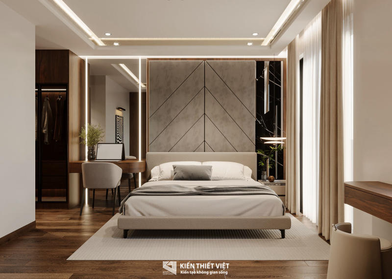 Thiết kế nội thất – Phòng ngủ master (15)