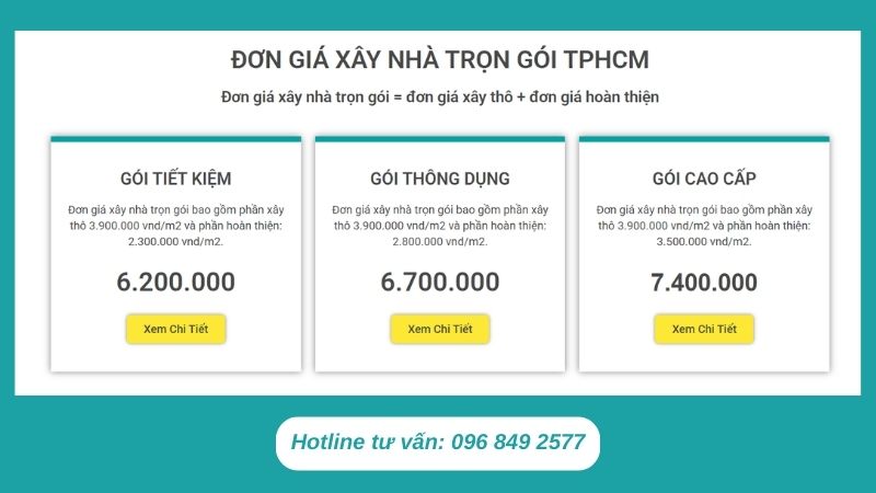 Báo giá xây dựng nhà phố của công ty xây dựng kiến thiết việt